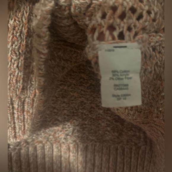 Women’s Madewell Knit Crewneck Brown 3/4 Sleeve Sweater. Size XS. - Picture 4 of 5
